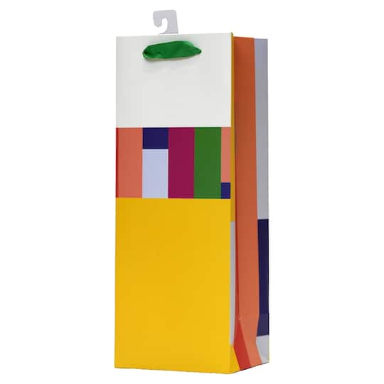 Multicolor Stripes Wine Bag by Celebrate It